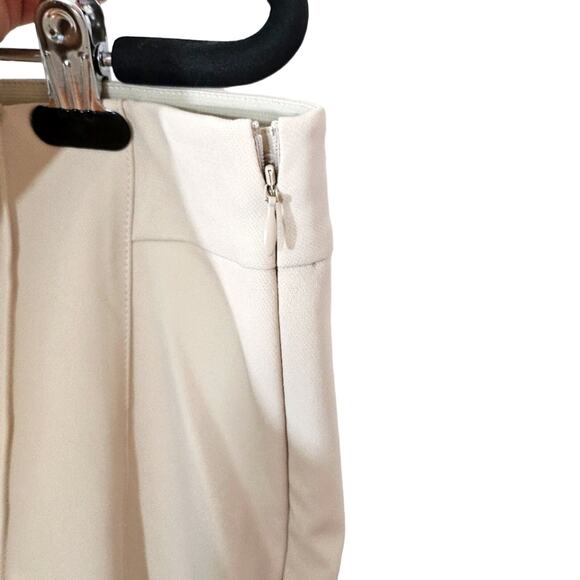 Lafayette 148 Cream Gramercy Flat Front Pants - Picture 4 of 8